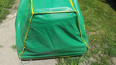 Vtg John Deere 318 322 332 Riding Mower Tractor Green Vinyl Cover OEM ...