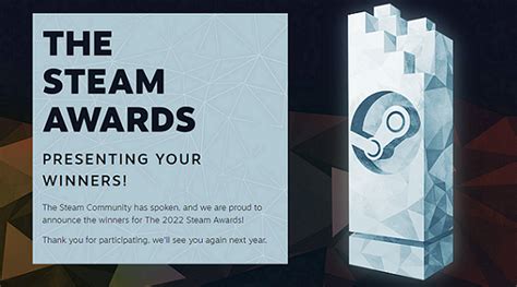 Here are the winners of the 2022 Steam Awards – BALASTECH