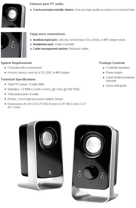 Buy Logitech LS11 2.0 Stereo Speaker [980-000049] | PC Case Gear Australia