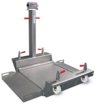 Stainless Steel Portable Floor Scale - Advance Precision Weighing Solutions