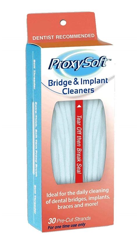 Buy Proxysoft Dental Floss for Bridges and Ims 30 Strands - Floss ...