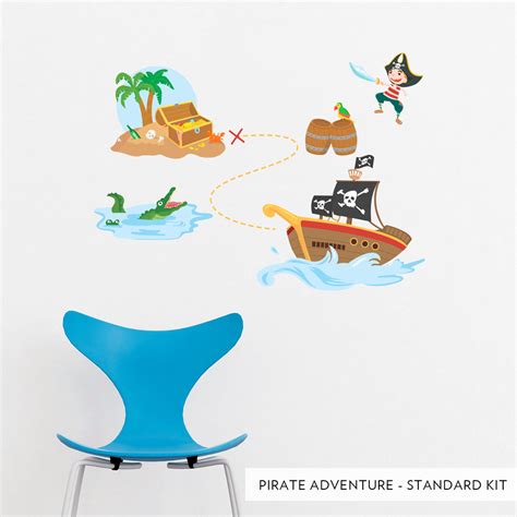 Pirate Adventure Printed Wall Decal