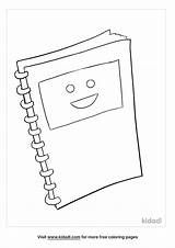 Notebook Coloring Pages sketch template