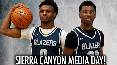 BRONNY & BRYCE JAMES FIRST SIERRA CANYON MEDIA DAY TOGETHER WAS 🔥 - Win ...