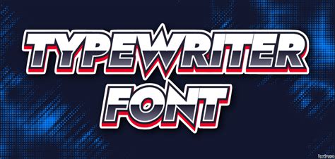 Typewriter Font Text Effect and Logo Design Font