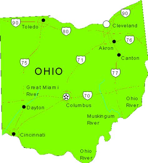 Ohio Maps - map of Ohio