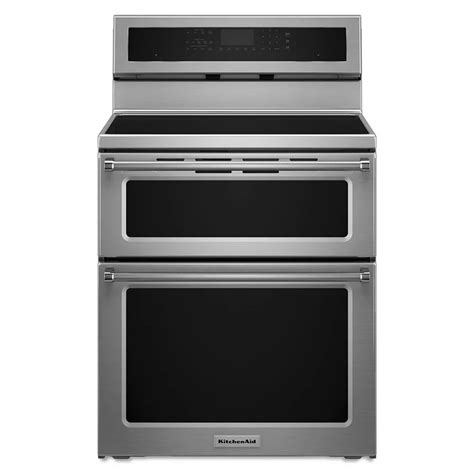 KitchenAid 6.7 cu. Ft. Double Oven Electric Induction Range with Self ...