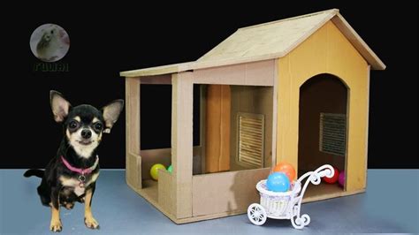 How to Make Amazing Puppy Dog House from Cardboard | Dog house, Cool ...