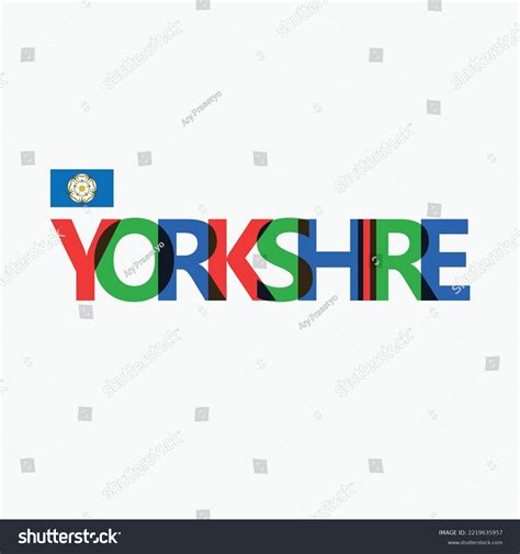 Yorkshire Vector Rgb Overlapping Letters Typography Stock Vector (Royalty Free) 2219635957 ...