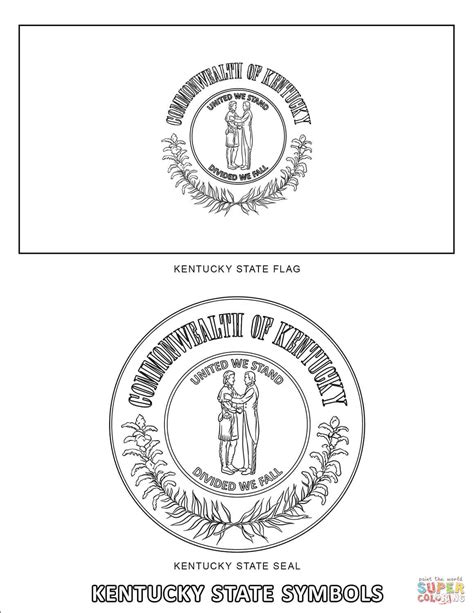 Kentucky State Symbols coloring page | Free Printable Coloring Pages