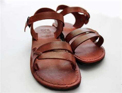 Jesus sandals from genuine leathetr free shipping world wide