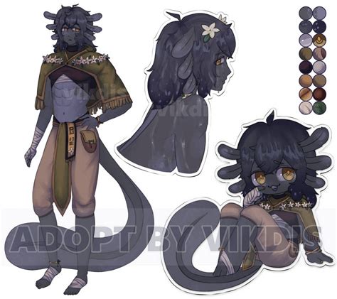 Axolotl OC [adopt][CLOSED] by VikDis on DeviantArt