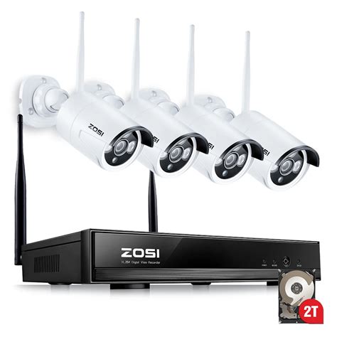 ZOSI 4CH Wireless NVR CCTV System 960P IP Camera WIFI Waterproof IR ...