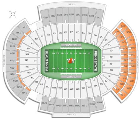 Beaver Stadium Seating Chart With Seat Numbers | Cabinets Matttroy