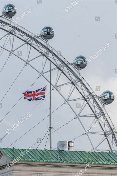 Flags Flown Half Mast Over Military Editorial Stock Photo - Stock Image ...