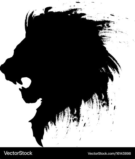 Lion head tattoo-4 Royalty Free Vector Image - VectorStock