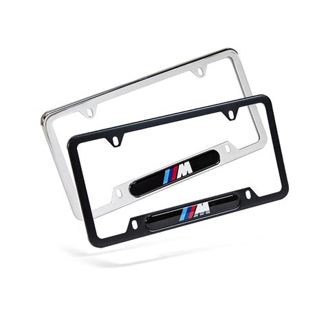 ShopBMWUSA.com | BMW M License Plate Frame in Stainless Steel