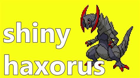 shiny fraxure evolves into shiny haxorus - YouTube