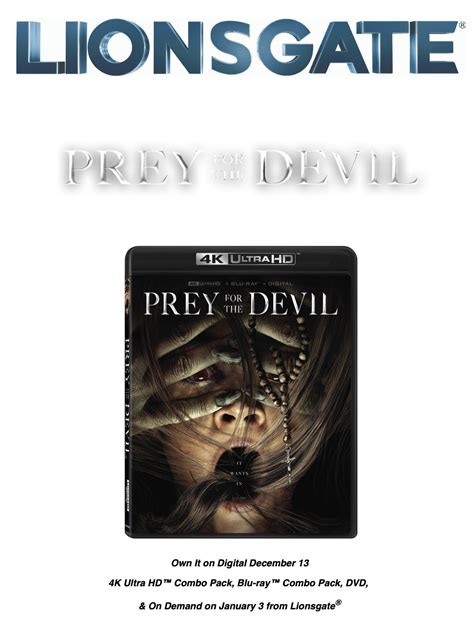 Press Release - Lionsgate Press Release: Prey For The Devil (4k UHD ...