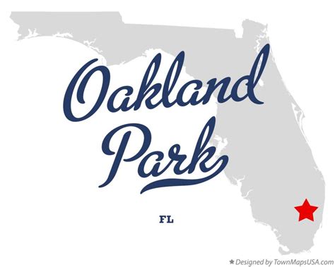 Map of Oakland Park, FL, Florida