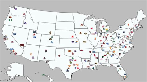 FBS Schools Map - News Articles, Columns, and Media - SFA - Simulation Football Association