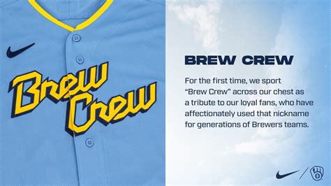 Brewers City Connect Uniforms | Milwaukee Brewers