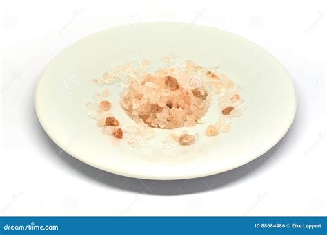 Himalayan Salt Pile on White Background. Stock Photo - Image of china ...