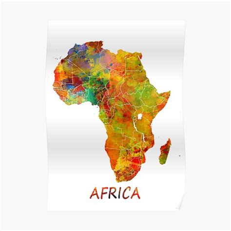 "Africa map #africa #map" Poster for Sale by JBJart | Redbubble