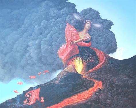 PELE Hawaiian Goddess of Volcanoes Painting by Tom Hooper - Pixels