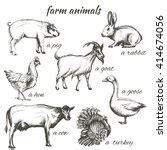 Farm Animals Vintage Clipart Free Stock Photo - Public Domain Pictures