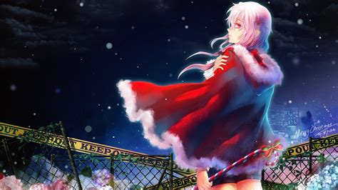 Wallpaper Christmas red dress anime girl 1920x1200 HD Picture, Image