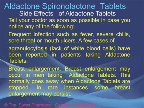 Aldactone Tablets for Hypertension & Oedematous Disorders | PPT