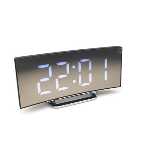 Digital Alarm Clock, 7 Inch Curved Dimmable LED Wa... – Grandado