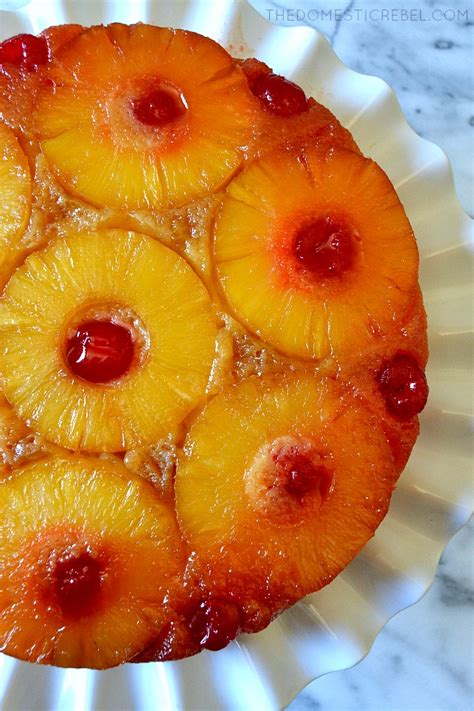 The BEST Pineapple Upside Down Cake | The Domestic Rebel