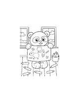 30 Animal Doing Arts and Craft Coloring Pages By Peppermint Puzzles sketch template