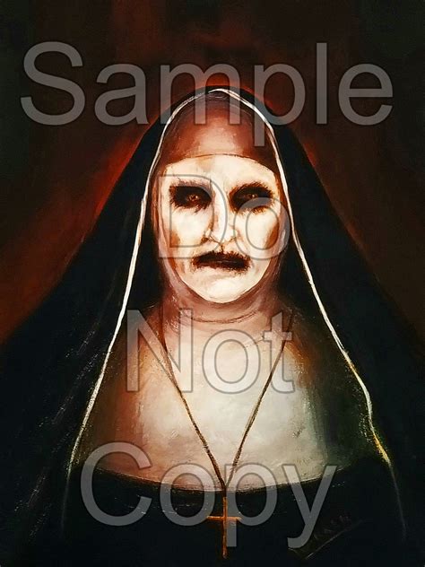 Valak the Nun Painting the Conjuring 2 Movie Prop Replica - Etsy