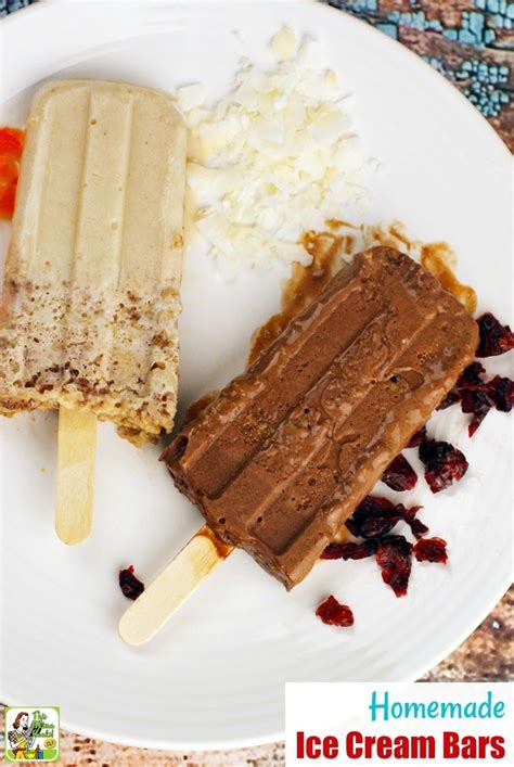 Homemade Ice Cream Bars Recipe | This Mama Cooks! On a Diet