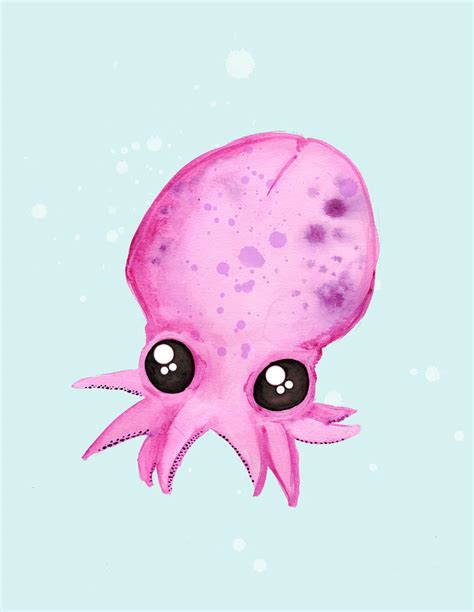 Cute Baby Octopus Drawing