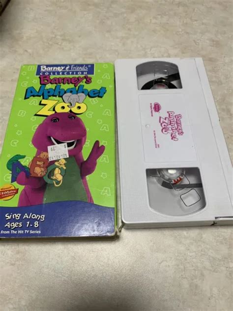 BARNEY - BARNEYS Alphabet Zoo (VHS, 1994) kids classic vintage DH EUR ...