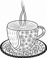 Adult Tea Cup Coloring Page 30504737 Vector Art At Vecteezy sketch template