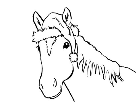 Christmas Horse Coloring Page | Art Starts