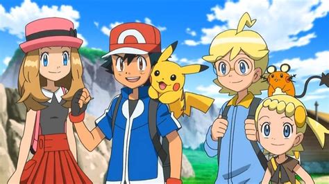 ash y sus amigos de kalos | Pokemon characters, Anime, Pokemon