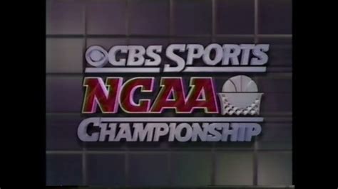 CBS Sports NCAA Basketball Final 4 Championship Bumper 1990 - YouTube