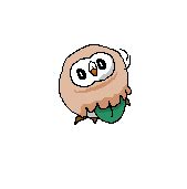 Pokemon Sun and Moon Starters Sprites: Rowlet 1 by ashlatiasfan89 on DeviantArt