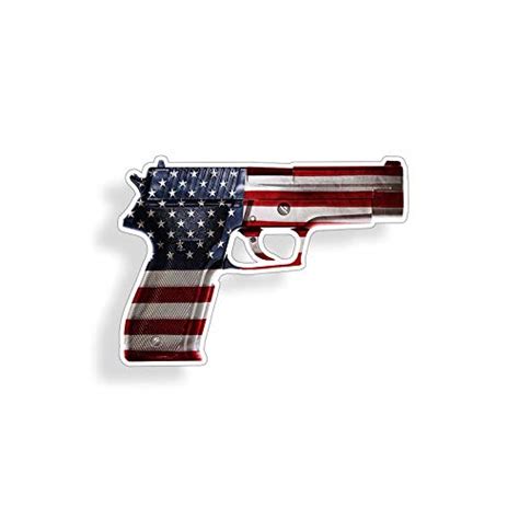 USA American Flag Gun Sticker Car Truck Window Bumper Cup Laptop Vinyl ...