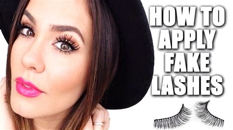 How to Apply Fake Lashes Tutorial *EASY* - YouTube