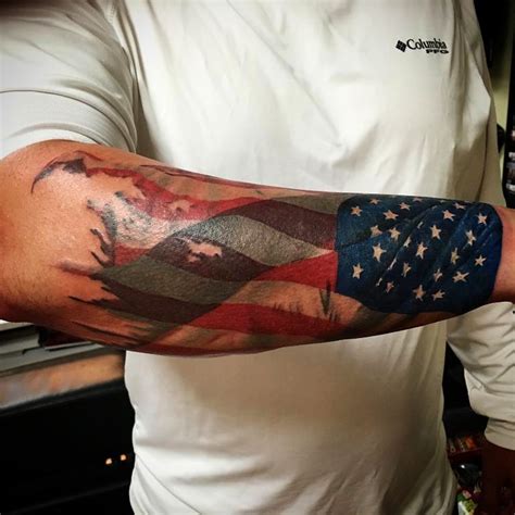 American Flag Forearm Tattoo Designs, Ideas and Meaning | Tattoos For You