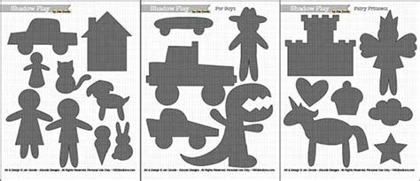 Shadow Puppet Printable Play Sets - 100 Directions