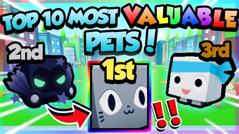 TOP 10 MOST VALUABLE PETS IN PET SIMULATOR X (Roblox) - YouTube