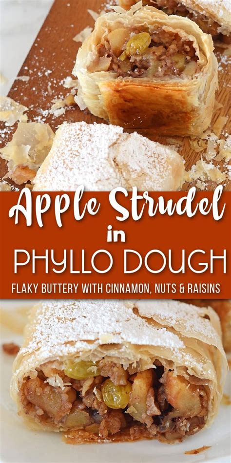 Apple Strudel with Phyllo Dough | Recipe in 2023 | Phyllo dough, Phyllo ...